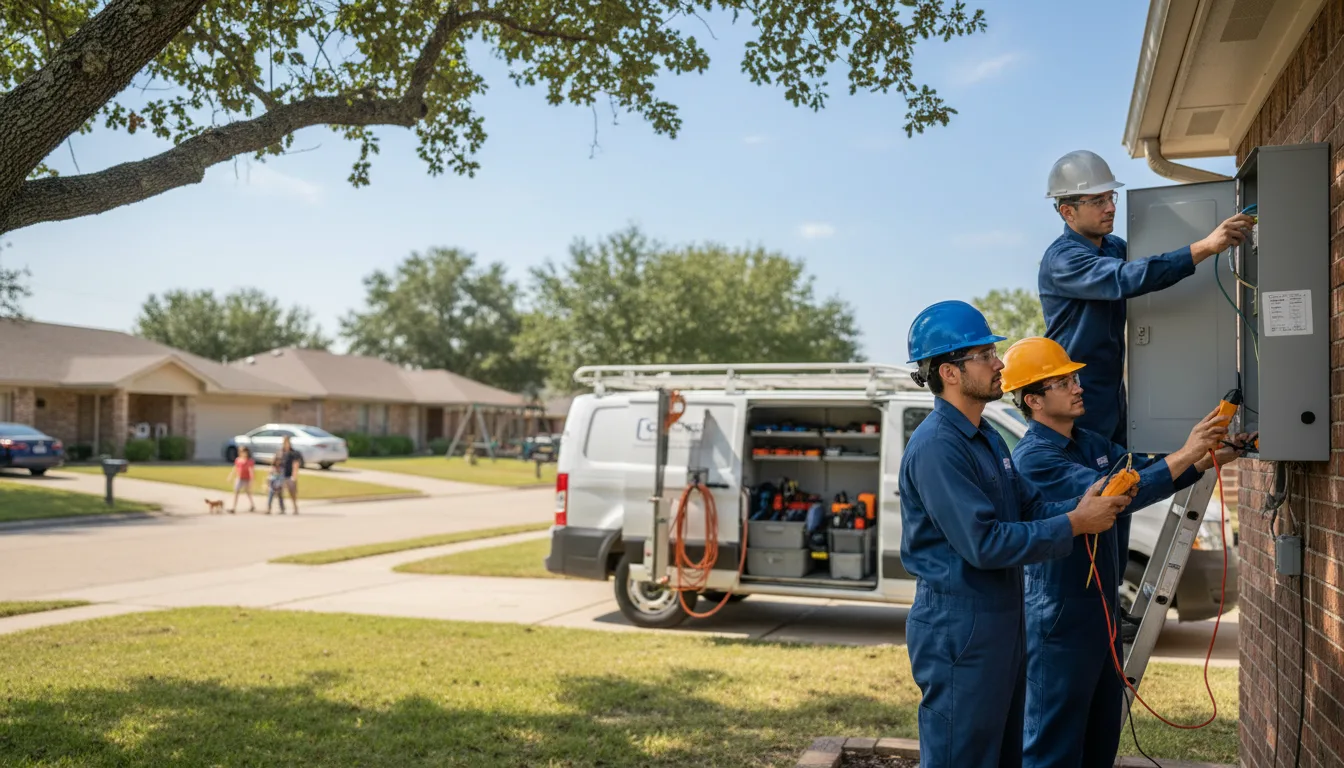 Certified electrician providing emergency electrical services in Overton, NE